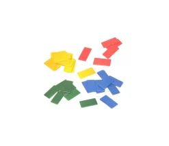 Jeton rectangle plastique 40 x 20 mm à l'unité