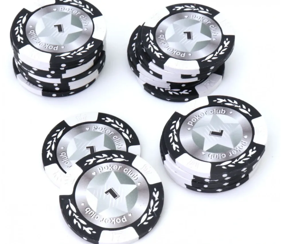 20 Jetons de poker crown argile valeur 1 - 14gr