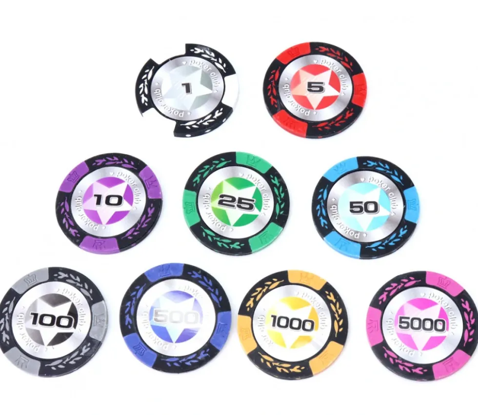 20 Jetons de poker crown argile valeur 1 - 14gr