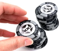 20 Jetons de poker crown argile valeur 100 - 14 gr