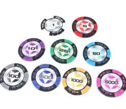 20 Jetons de poker crown argile valeur 1000 - 14 gr