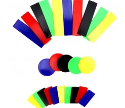 100 Jetons mise pour jeux (5 couleurs) 10 50 100