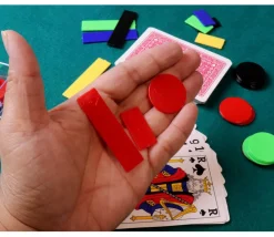 100 Jetons mise pour jeux (5 couleurs) 10 50 100