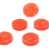 5 jetons ONDES rayonnement orange 1.5 cm pour jeu