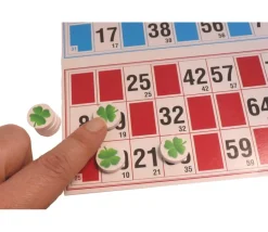 10 Jetons trèfle 4 feuilles -porte bonheur en bois 15 mm