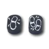 Jeton Traces de pas en bois 11 x 15 x 5 mm
