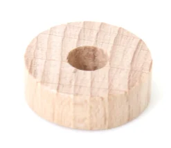 Jeton troué bois 21 x 7 mm pour abaque et jeux pion à l'unité - trou 7 mm
