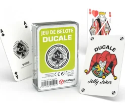 Jeu Belote 32 cartes dans boite plastique - Ducale