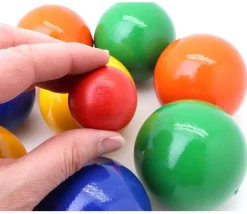 Jeu boules en bois pétanque (8 boules + 2 cochonnets) France