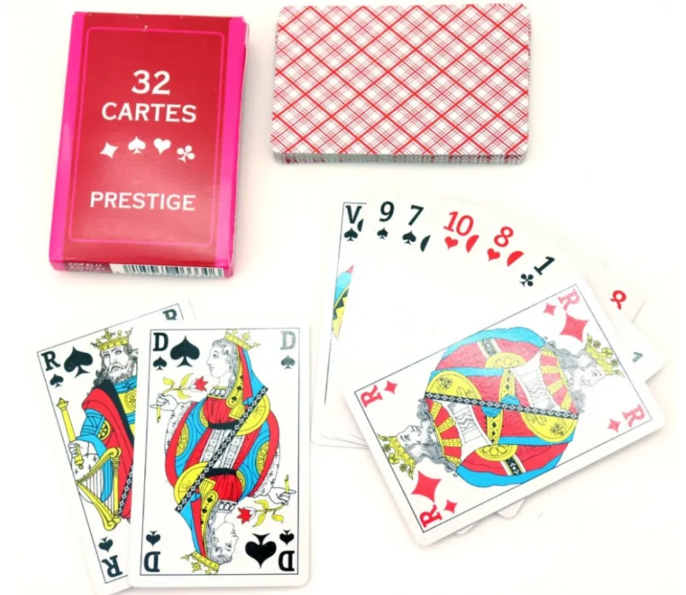 JEU 32 CARTES FRANÇAISES classique belote