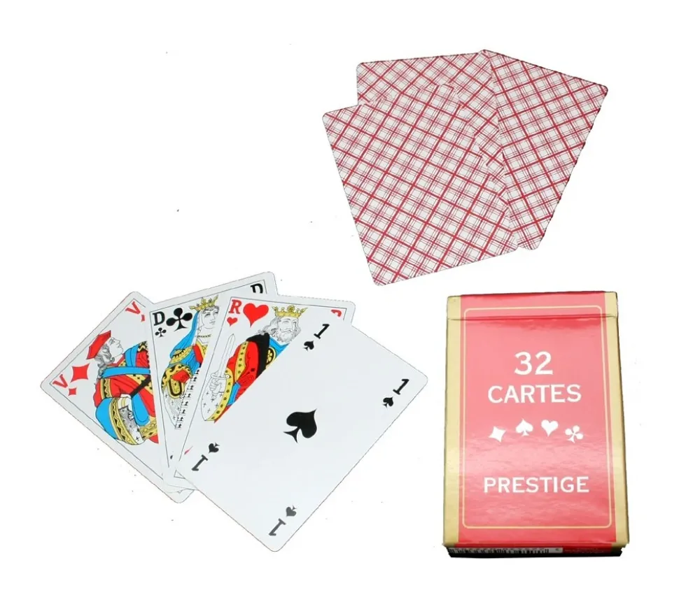 JEU 32 CARTES FRANÇAISES classique belote