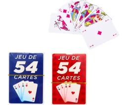 Jeu 54 cartes pas cher gamme françaises
