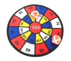 Jeu Cible PM 27 cm velcro avec 2 boules + 2 flèches scratch