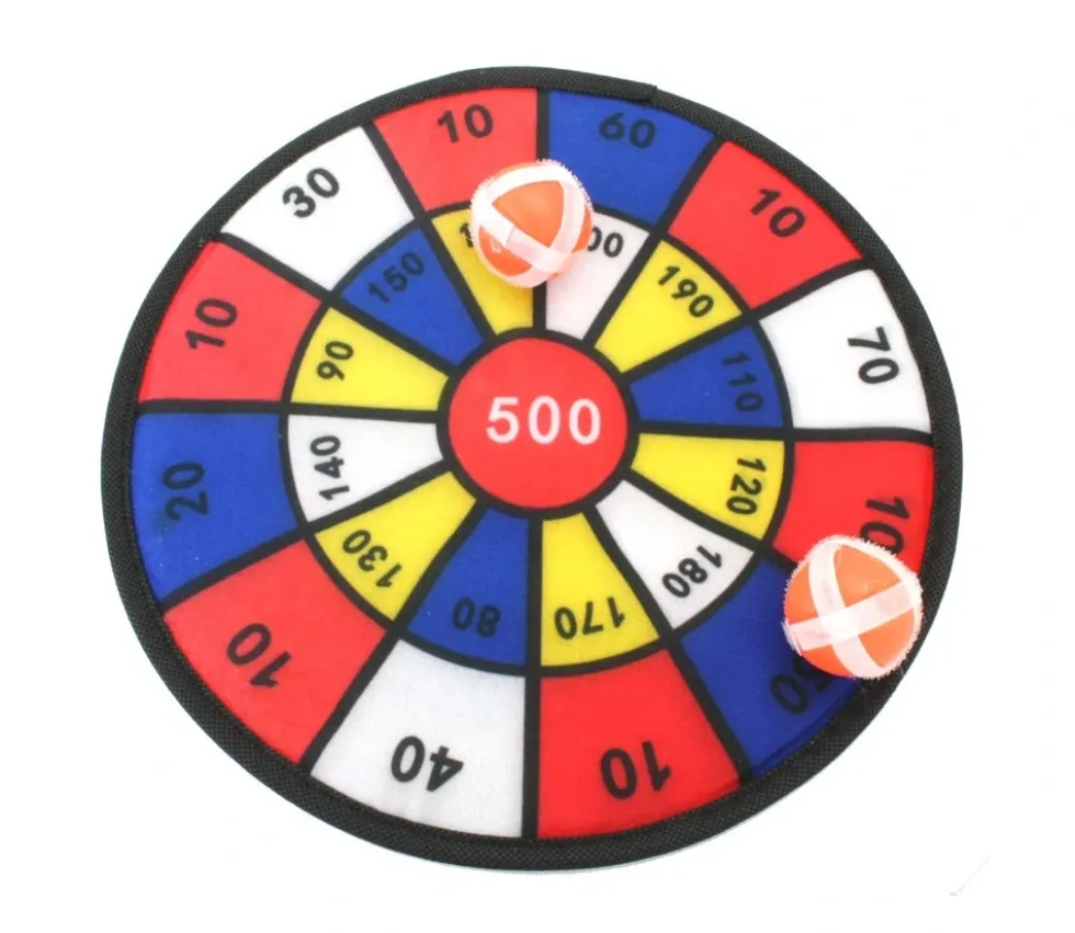 Jeu Cible PM 27 cm velcro avec 2 boules + 2 flèches scratch