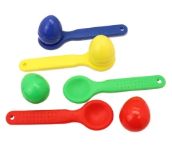 Jeu course aux oeufs - jeu de la cuillère