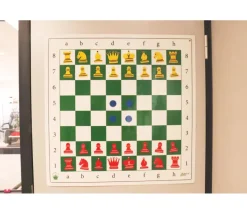 Jeu d'échec mural repositionnable complet pour démonstration