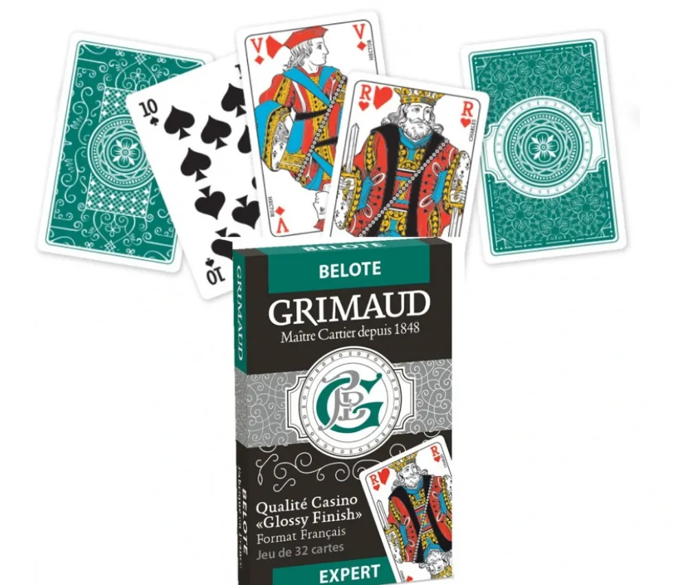 Jeu de cartes 32 cartes Grimaud EXPERT Belote