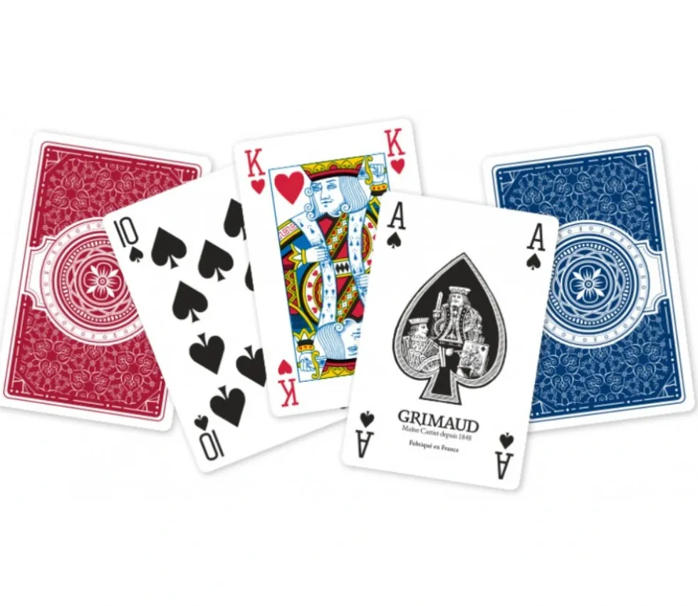 Jeu de cartes 54 cartes Grimaud EXPERT bleu Bridge