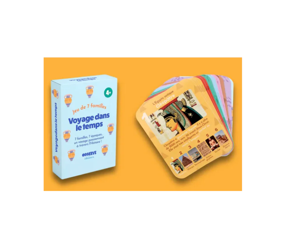 Jeu de 7 familles - Voyage dans le temps - HISTOIRE