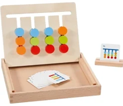 Jeu de logique couleurs tout en bois pour 1 joueur