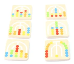 Jeu de logique enfant Arc-en-ciel bois