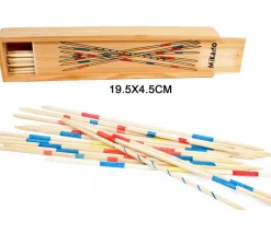 Jeu de mikado en bois 18 cm en coffret