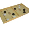 Jeu de pousse palets "passe trappe" en bois 54 x30 cm