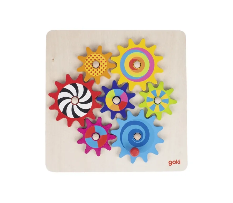 Jeu des engrenages en bois 20.7 x 20.7 cm