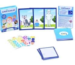 Jeu des 7 familles à personnaliser SUPER FAMILLES