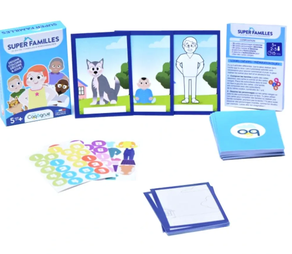 Jeu des 7 familles à personnaliser SUPER FAMILLES