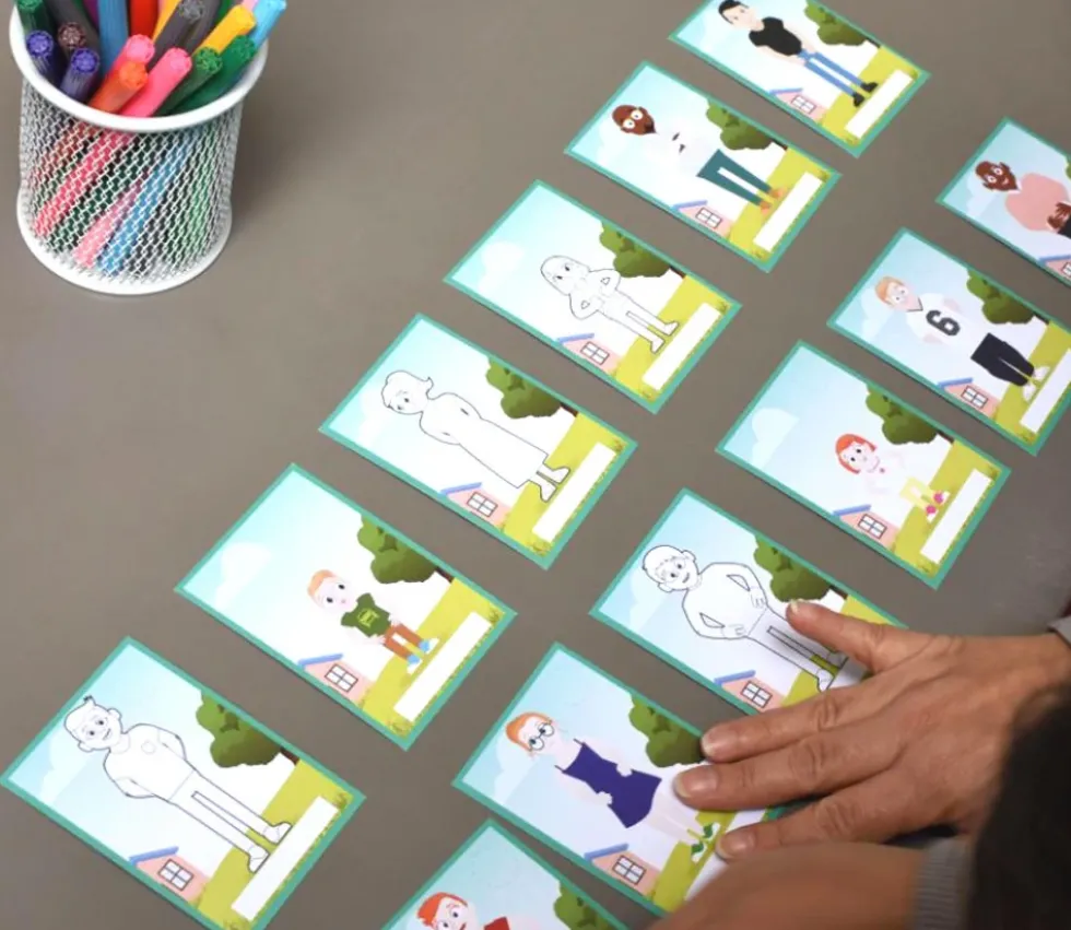 Jeu des 7 familles à personnaliser SUPER FAMILLES