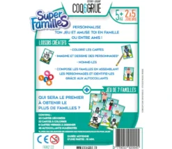 Jeu des 7 familles à personnaliser SUPER FAMILLES