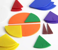 Jeu des fractions - 21 portions (rond de 10 cm)
