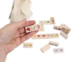 Jeu domino Nature tout en bois fabrication France