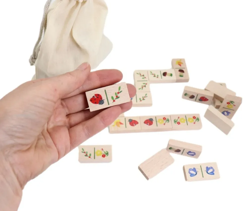 Jeu domino Nature tout en bois fabrication France