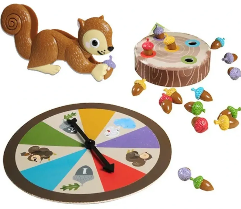 Jeu éducatif écureuil gourmand et rusé