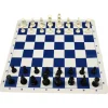 Jeu Echec : 32 pions + échiquier taille 5 enroulable belle qualité