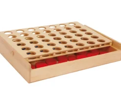 Jeu 4 en ligne en bois jeu traditionnel