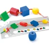 Jeu laçage Perles formes géométriques 25 mm