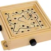 Jeu Labyrinthe en bois 19.6 x 19.7 cm à billes