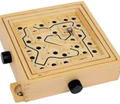 Jeu Labyrinthe en bois 19.6 x 19.7 cm à billes