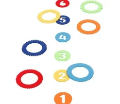 Jeu Lancer d'anneaux + marelle - 2 en 1