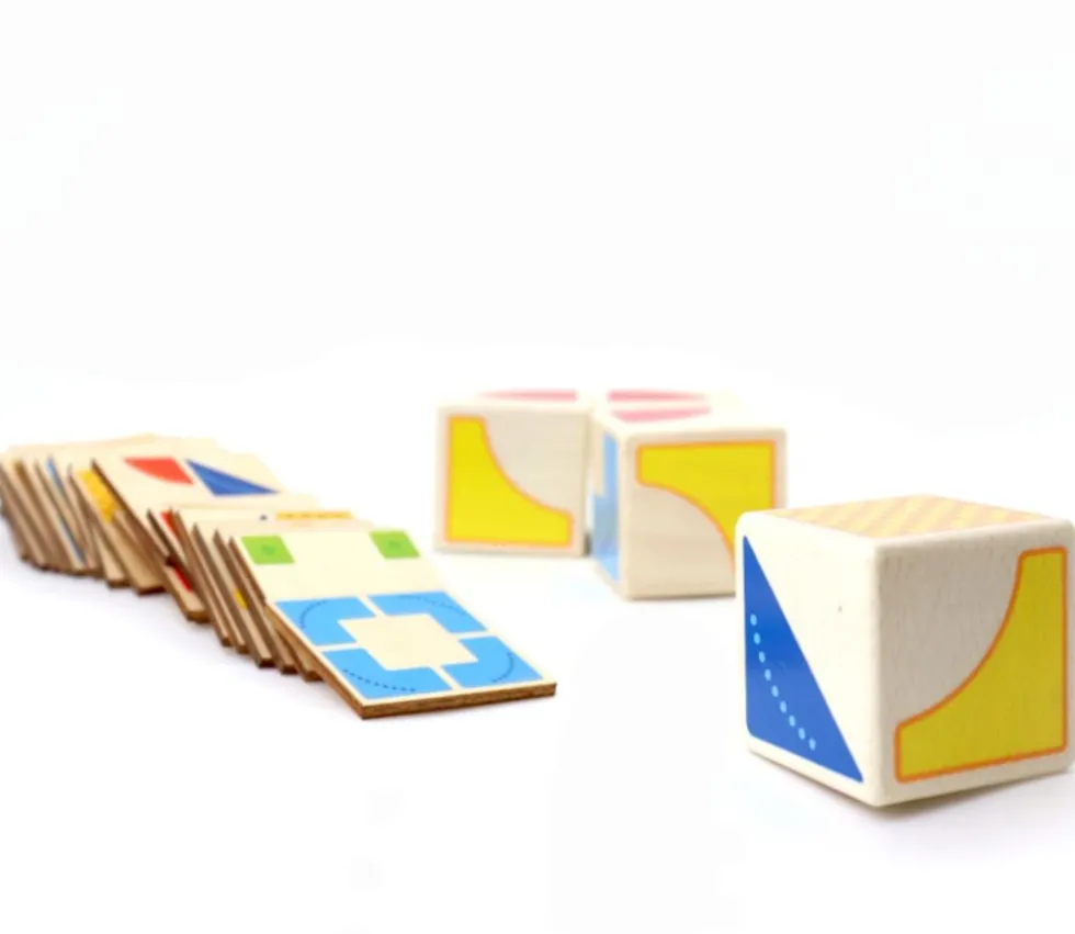 Jeu logique en bois Kubus 4 cubes