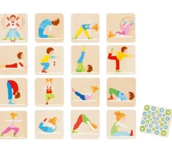 Jeu mémo en bois - la gymnastique