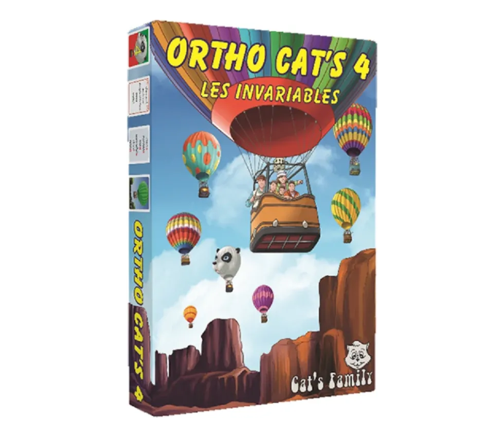 Jeu Ortho Cat's 4 Les invariables - orthographe CE1 au collège.