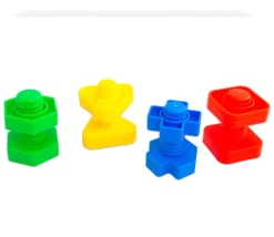 Jeu 64 pièces vis et écrous dans boite plastique