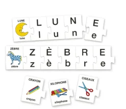 Jeu puzzle Cherche les lettres - Découverte de l'alphabet