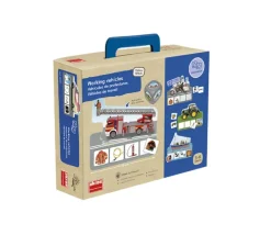 Jeu puzzle Véhicules et cartes profession