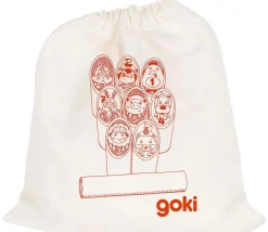 Jeu quilles animaux en bois avec sac - Kubb enfant