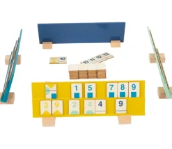 Jeu Rummy en bois. Version pastel